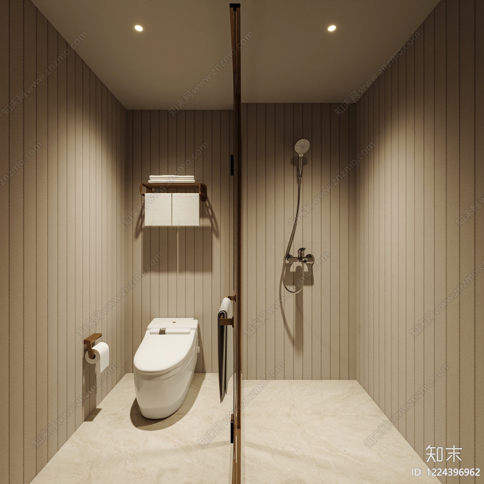 现代简约酒店客房3D模型下载【ID:1224396962】