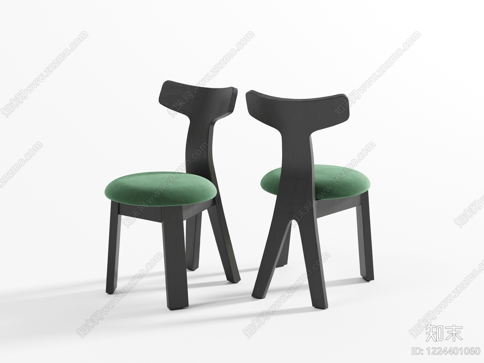极简餐椅3D模型下载【ID:1224401060】