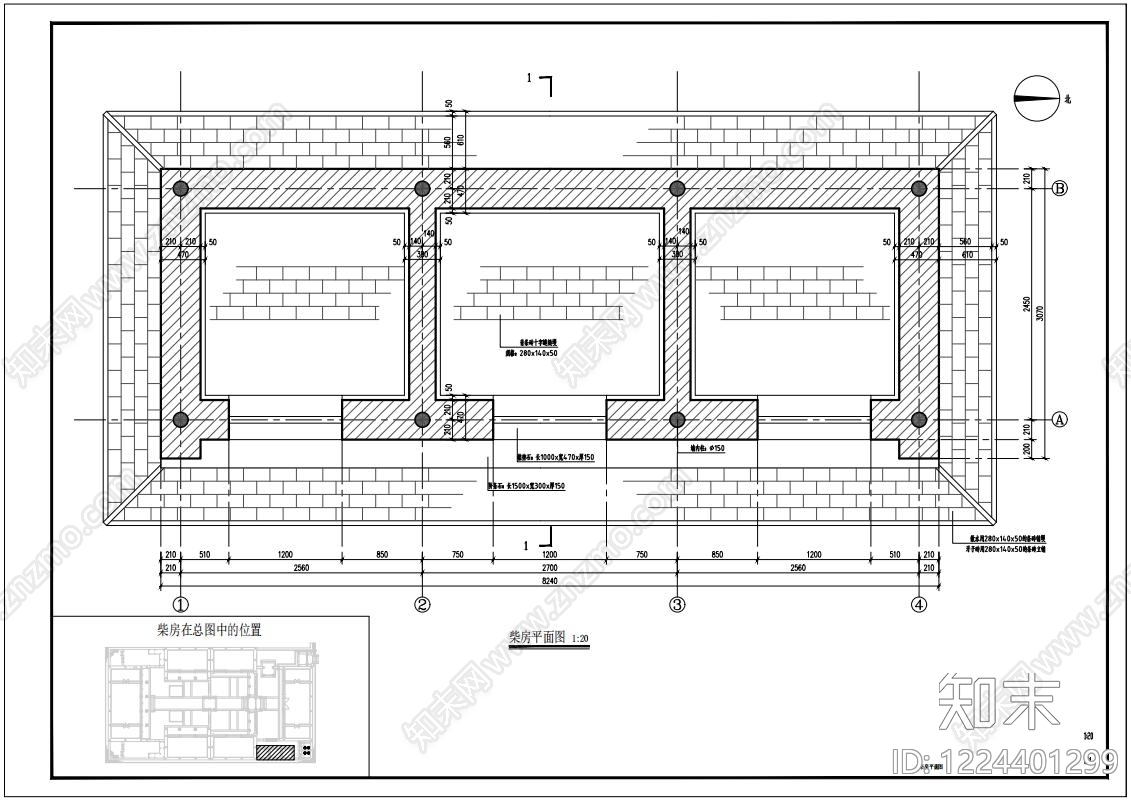 四合院cad施工图下载【ID:1224401299】