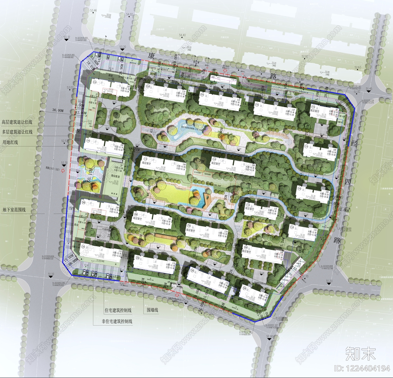 住宅楼建筑cad施工图下载【ID:1224404194】