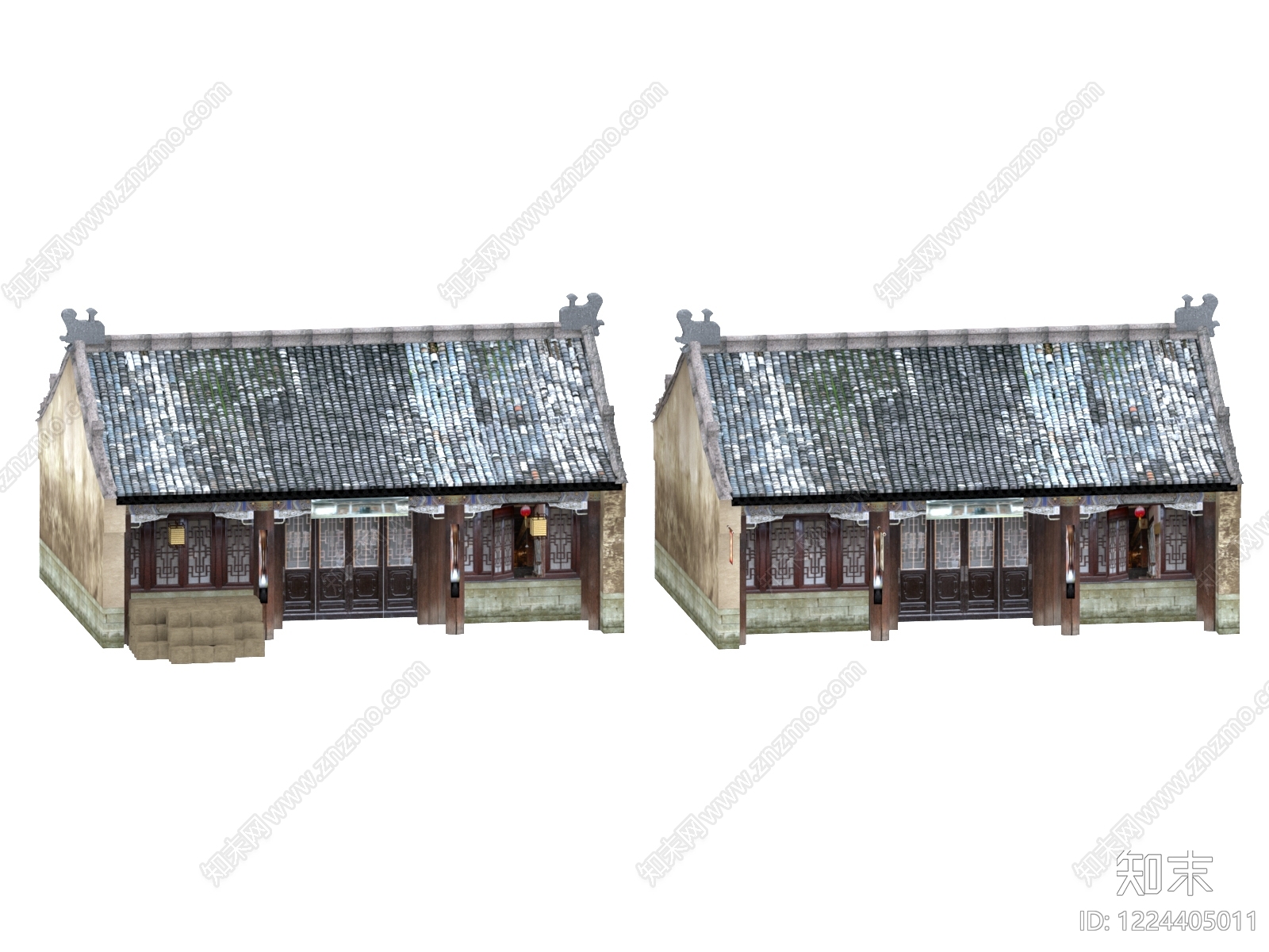 中式古建古建3D模型下载【ID:1224405011】