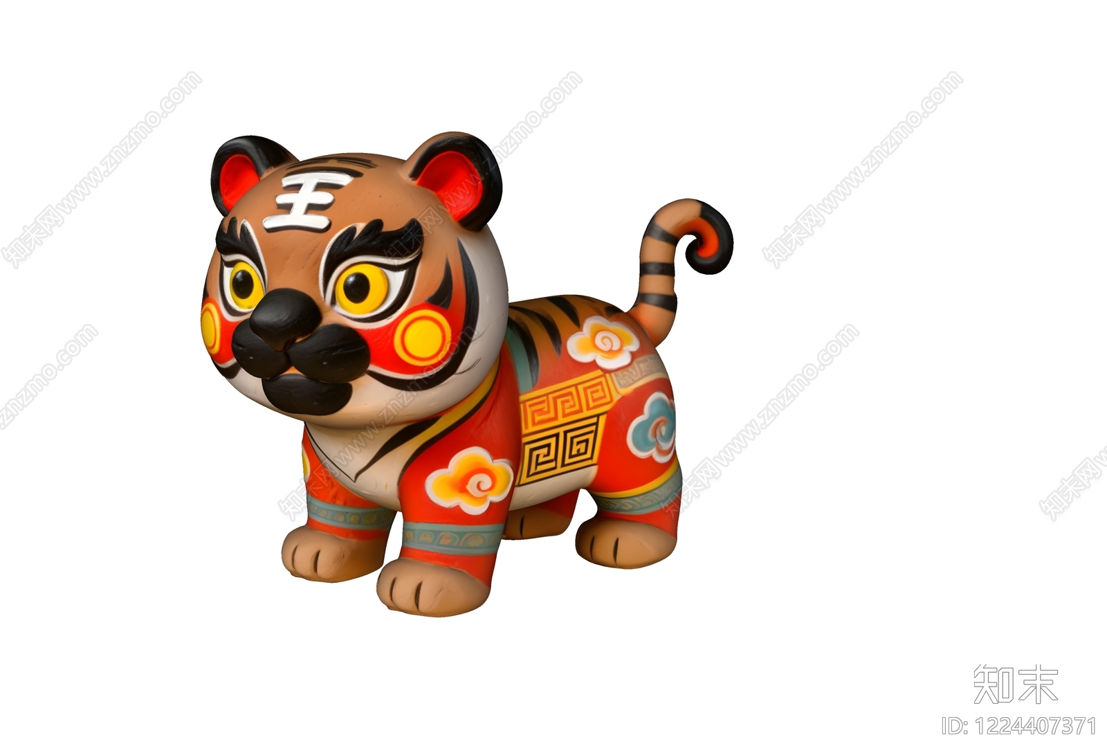 中式雕塑摆件SU模型下载【ID:1224407371】