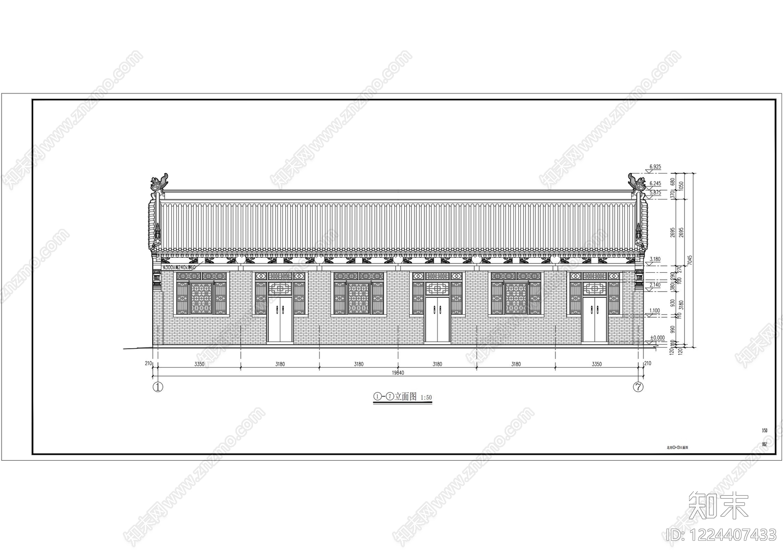 四合院cad施工图下载【ID:1224407433】