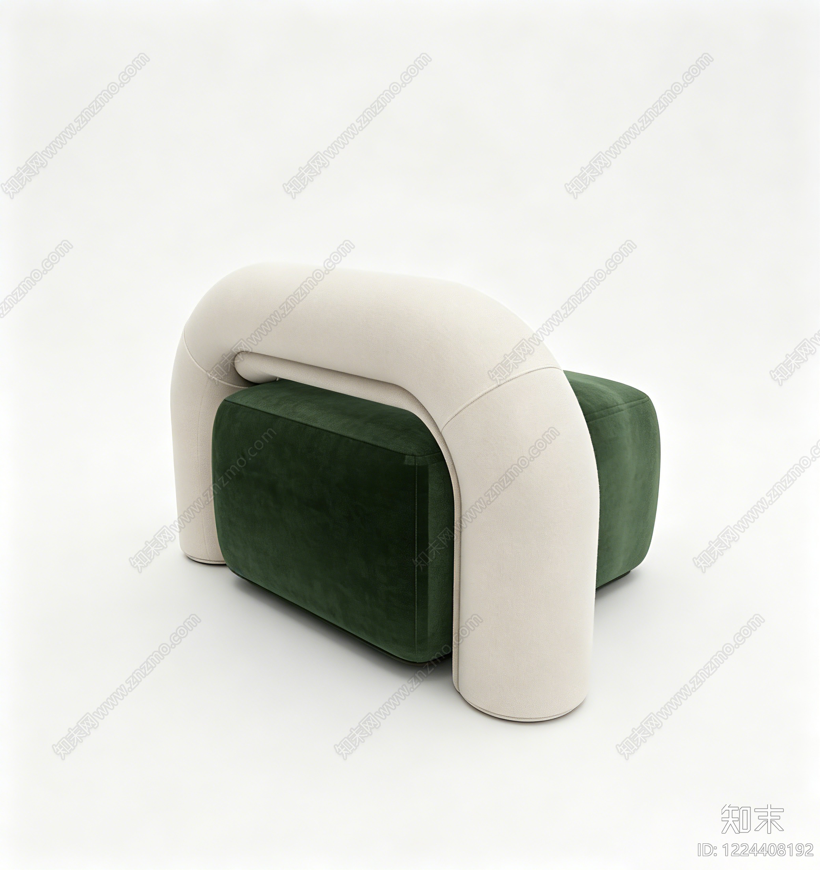极简单人沙发3D模型下载【ID:1224408192】
