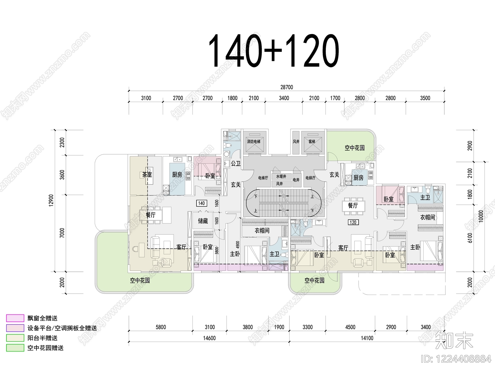 住宅楼建筑cad施工图下载【ID:1224408884】