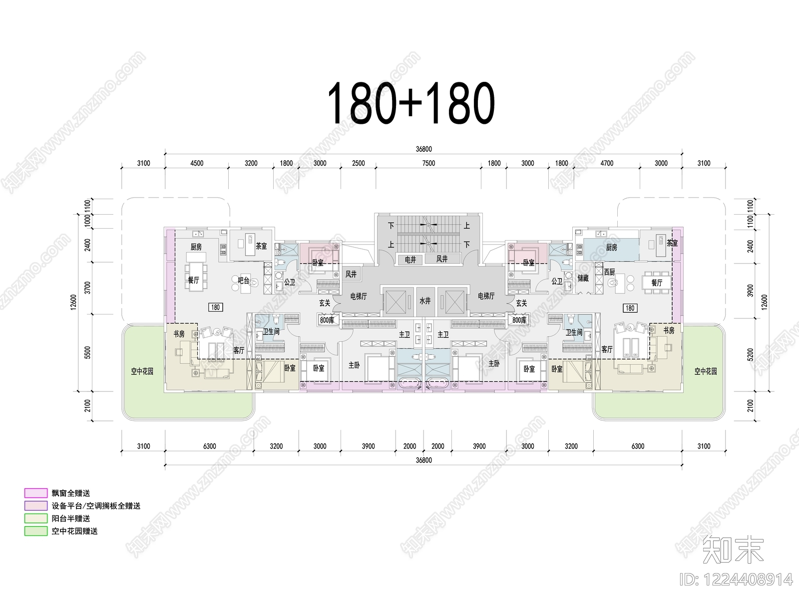 住宅楼建筑cad施工图下载【ID:1224408914】