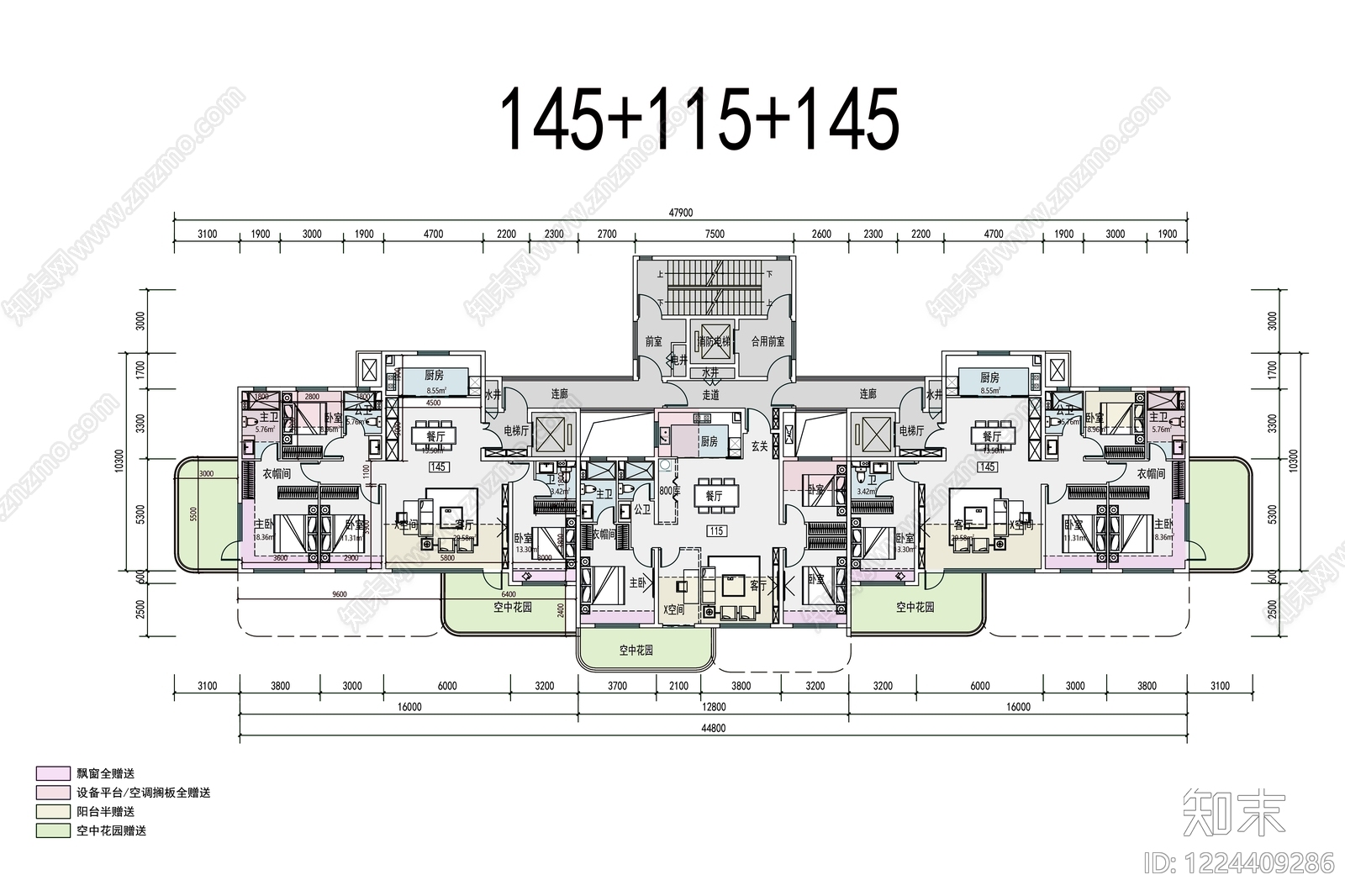住宅楼建筑cad施工图下载【ID:1224409286】