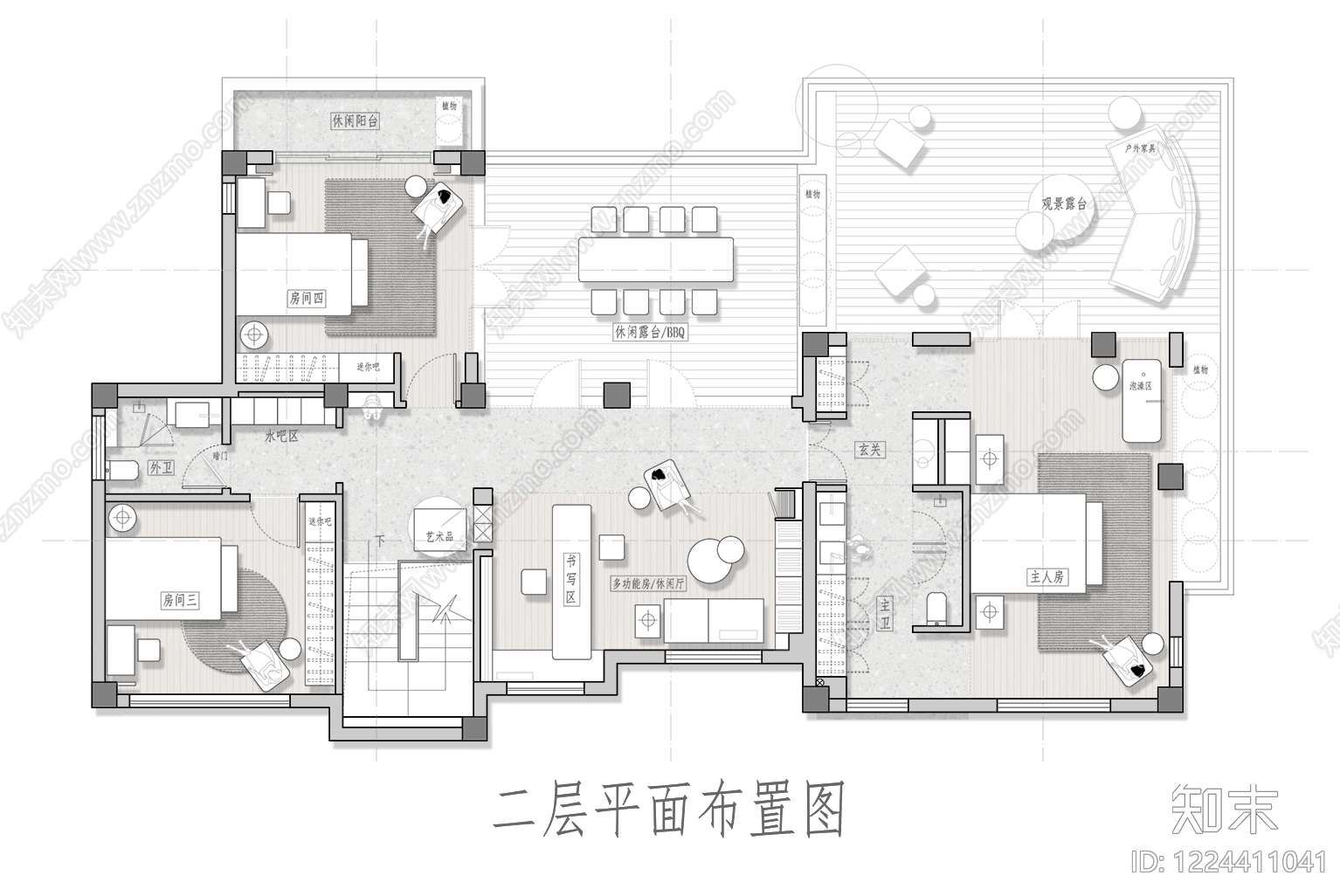 别墅cad施工图下载【ID:1224411041】