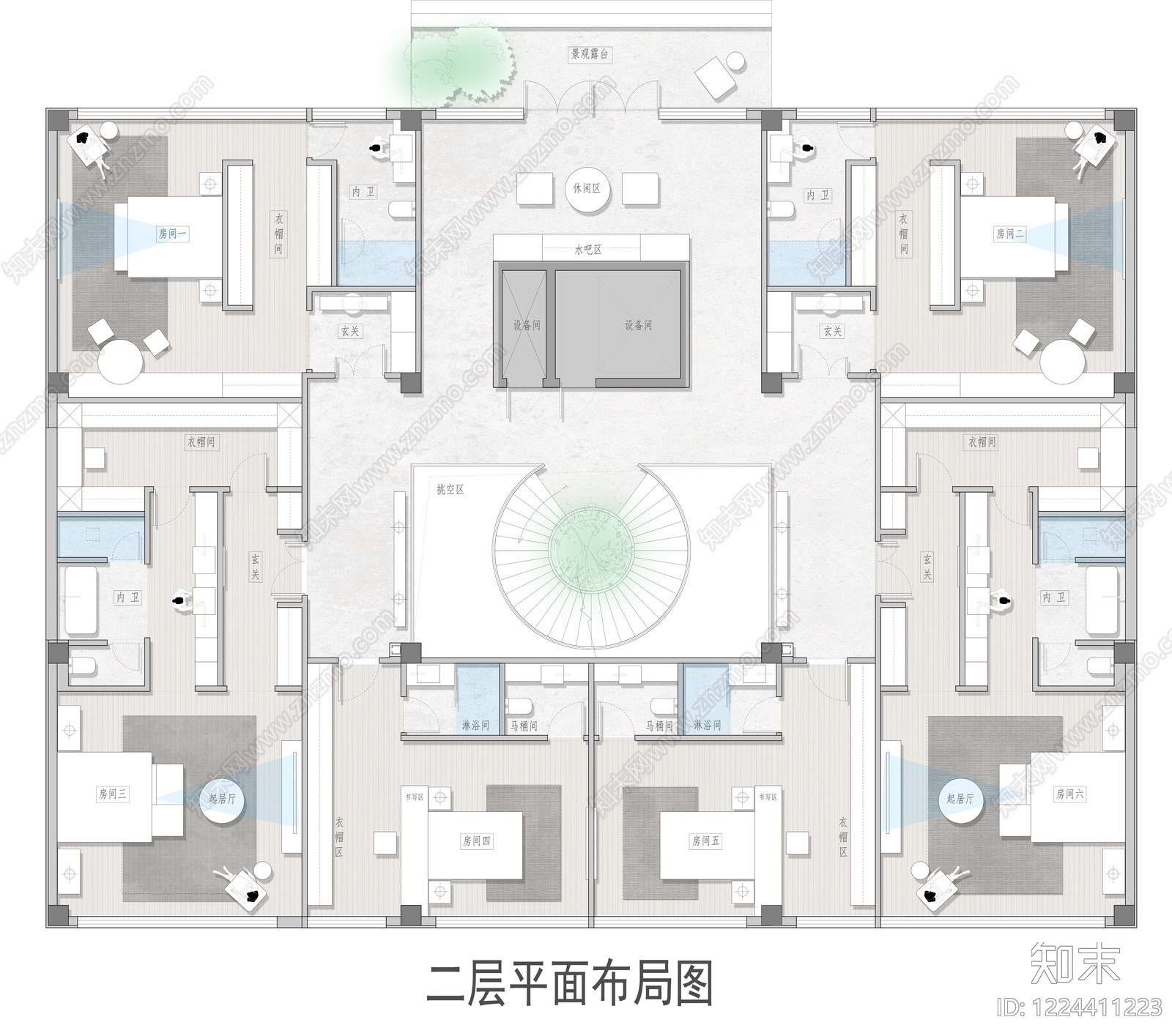 别墅cad施工图下载【ID:1224411223】