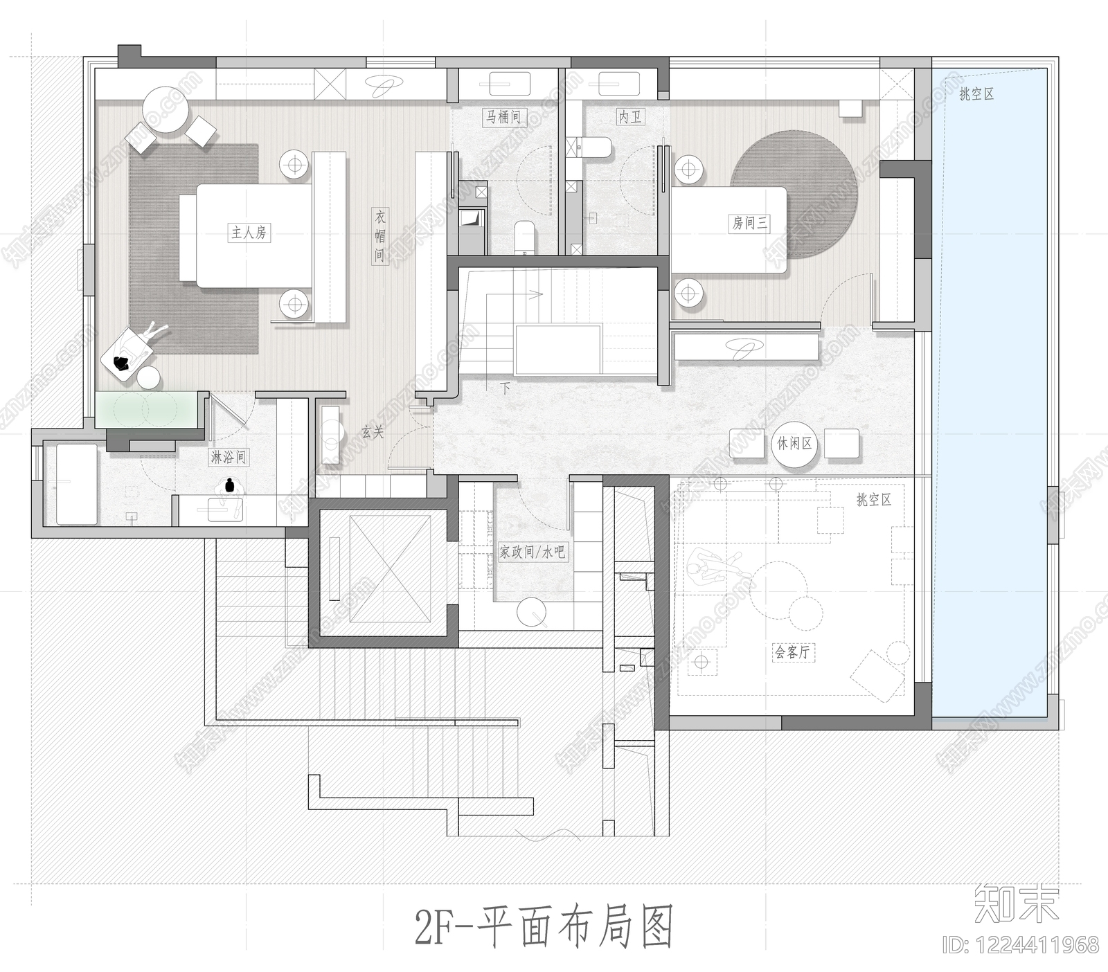 别墅cad施工图下载【ID:1224411968】