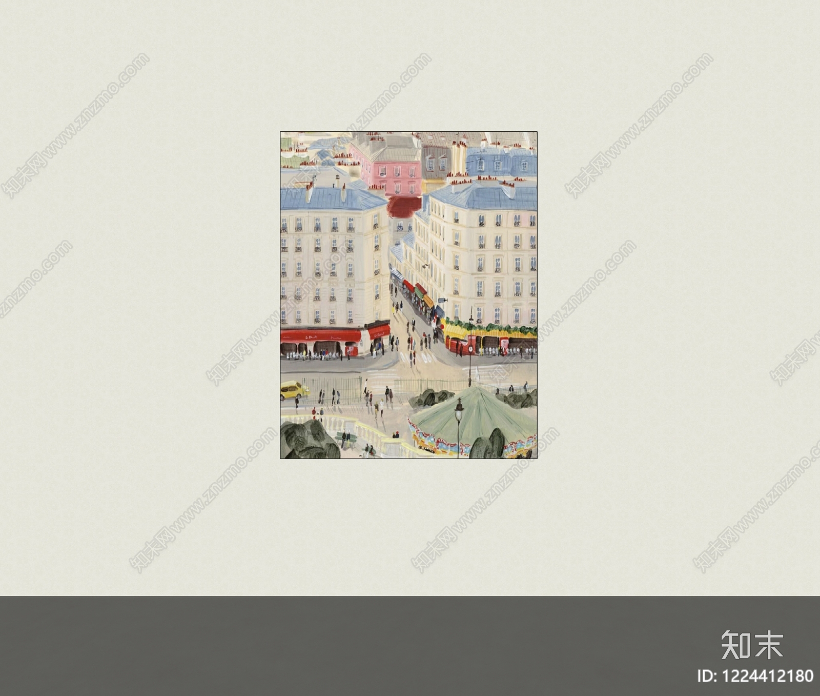 法式挂画SU模型下载【ID:1224412180】