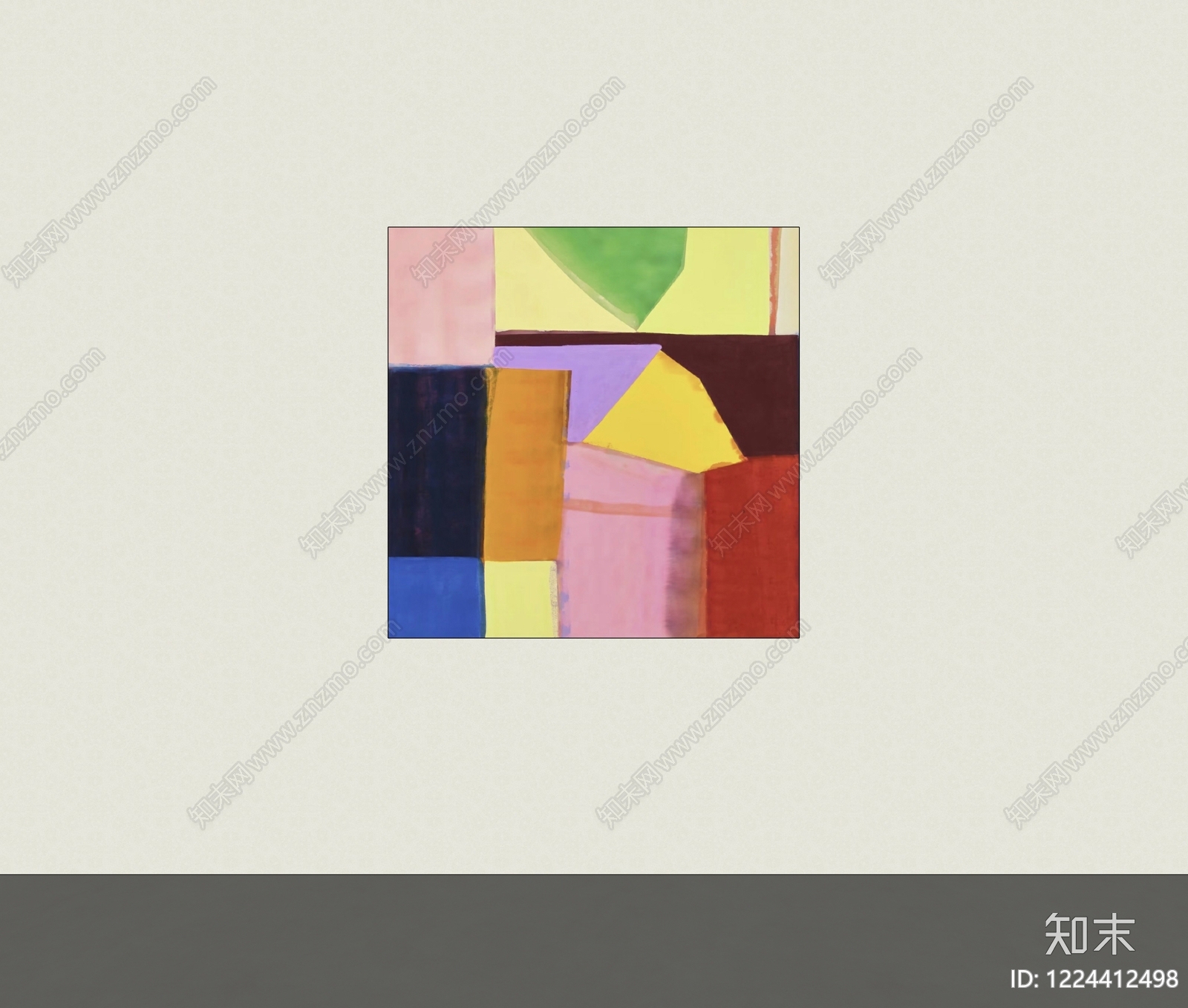 孟菲斯挂画SU模型下载【ID:1224412498】