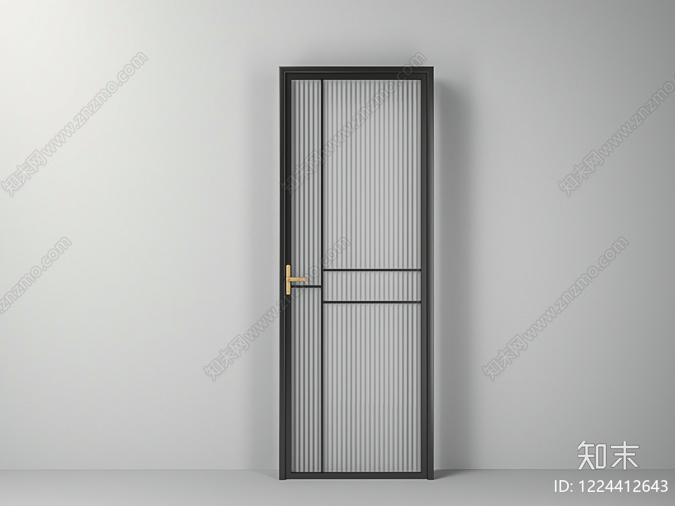 极简单开门3D模型下载【ID:1224412643】