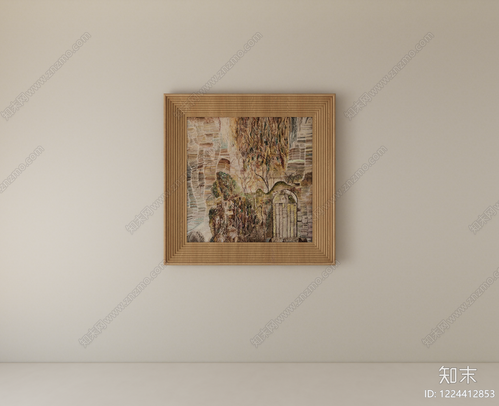 侘寂挂画SU模型下载【ID:1224412853】