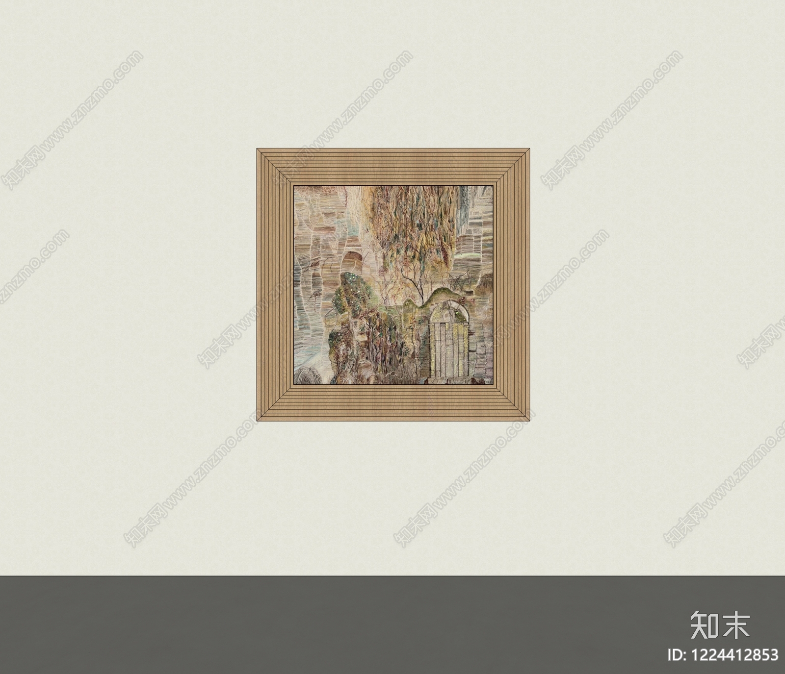 侘寂挂画SU模型下载【ID:1224412853】