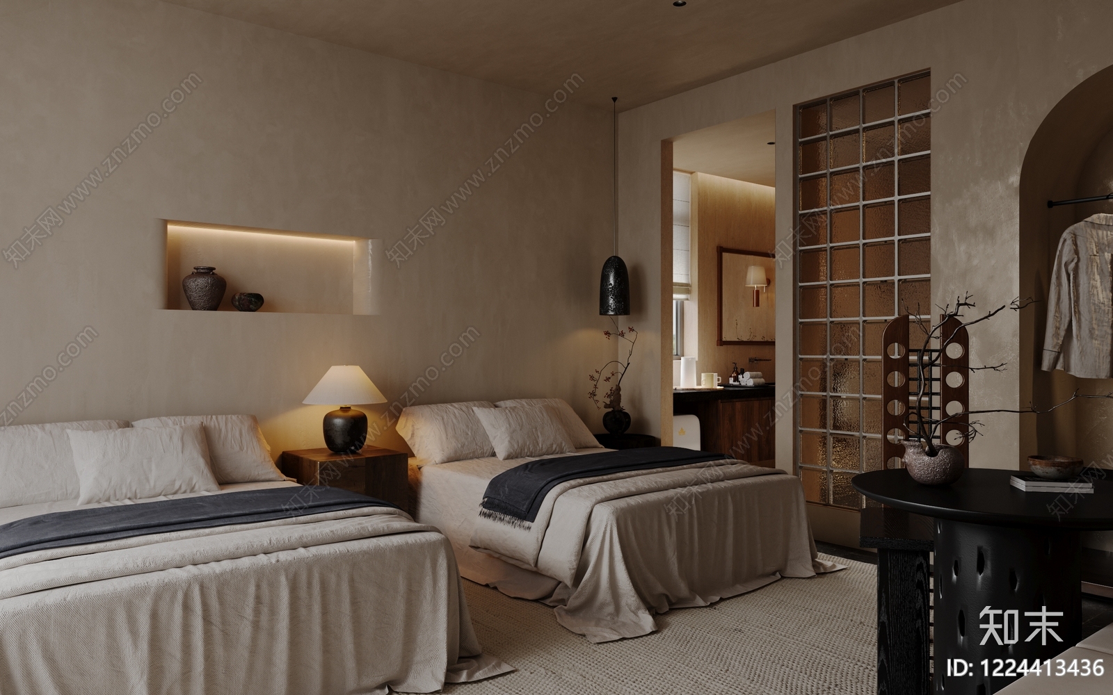 侘寂民宿3D模型下载【ID:1224413436】