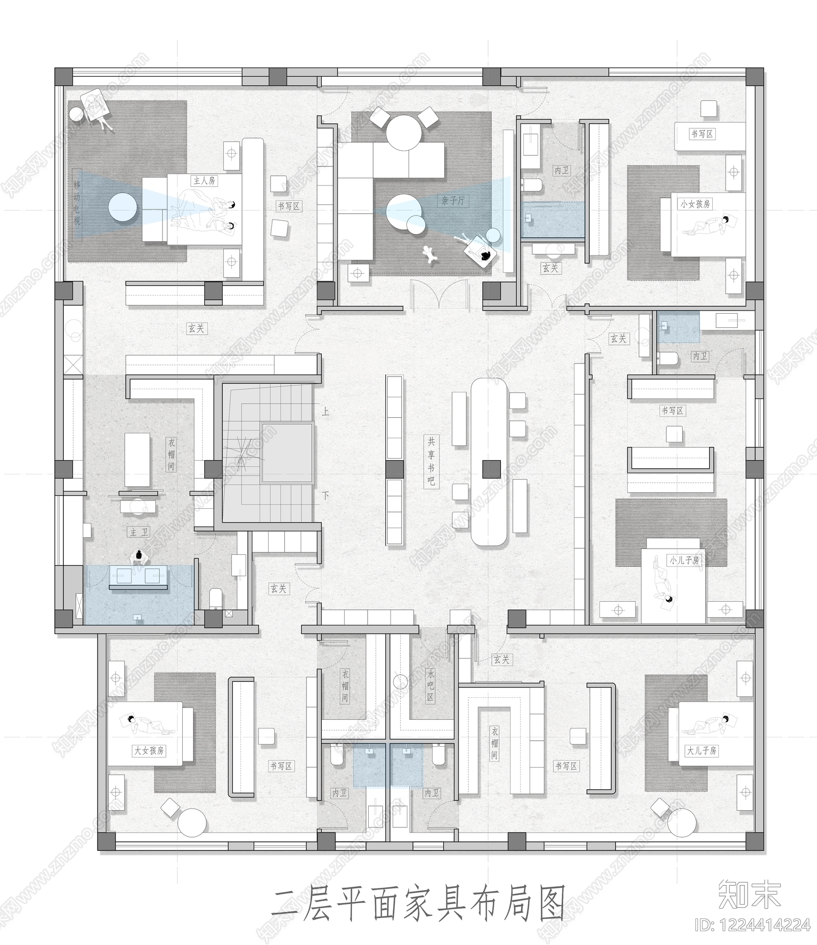 别墅cad施工图下载【ID:1224414224】