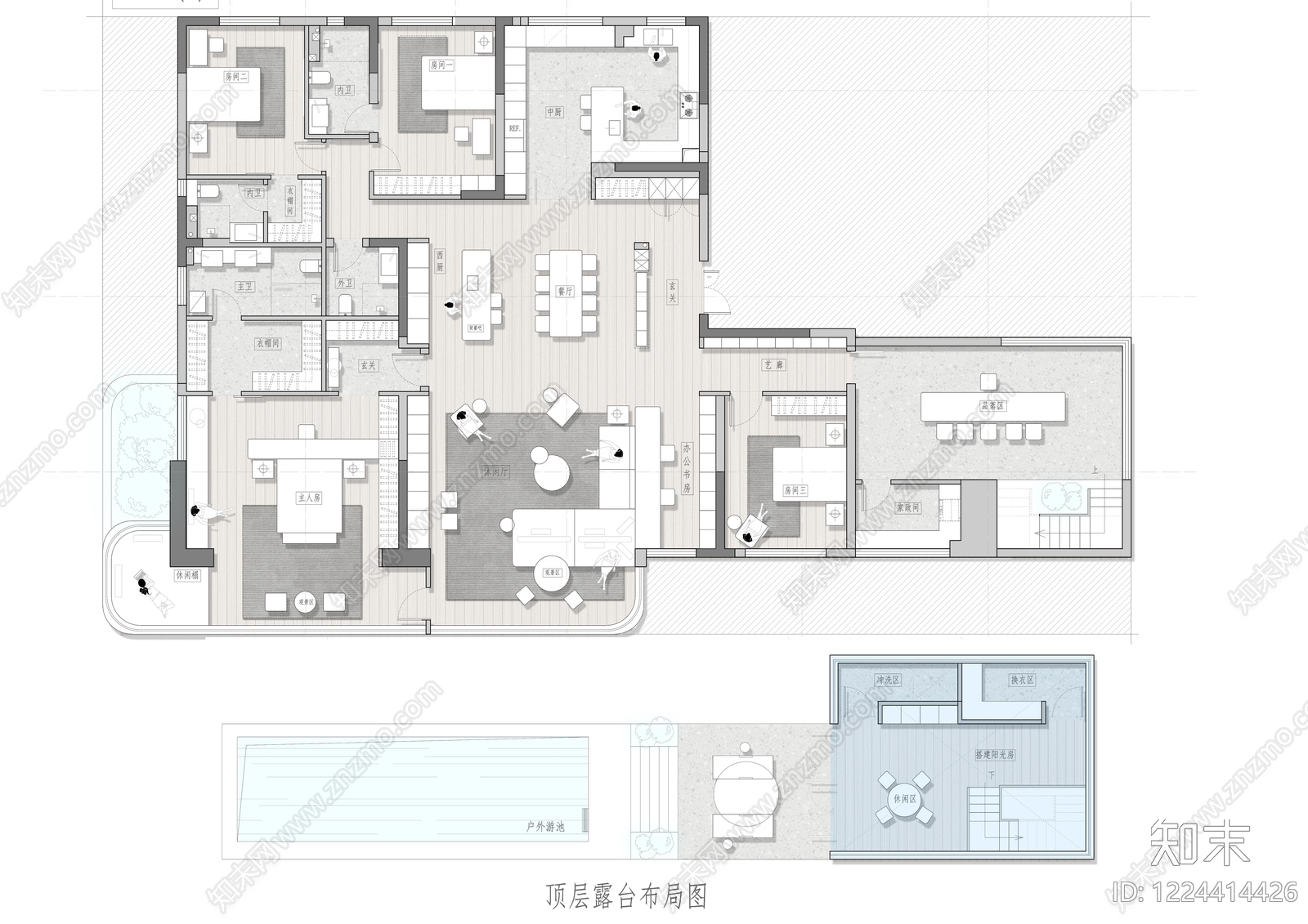 别墅cad施工图下载【ID:1224414426】