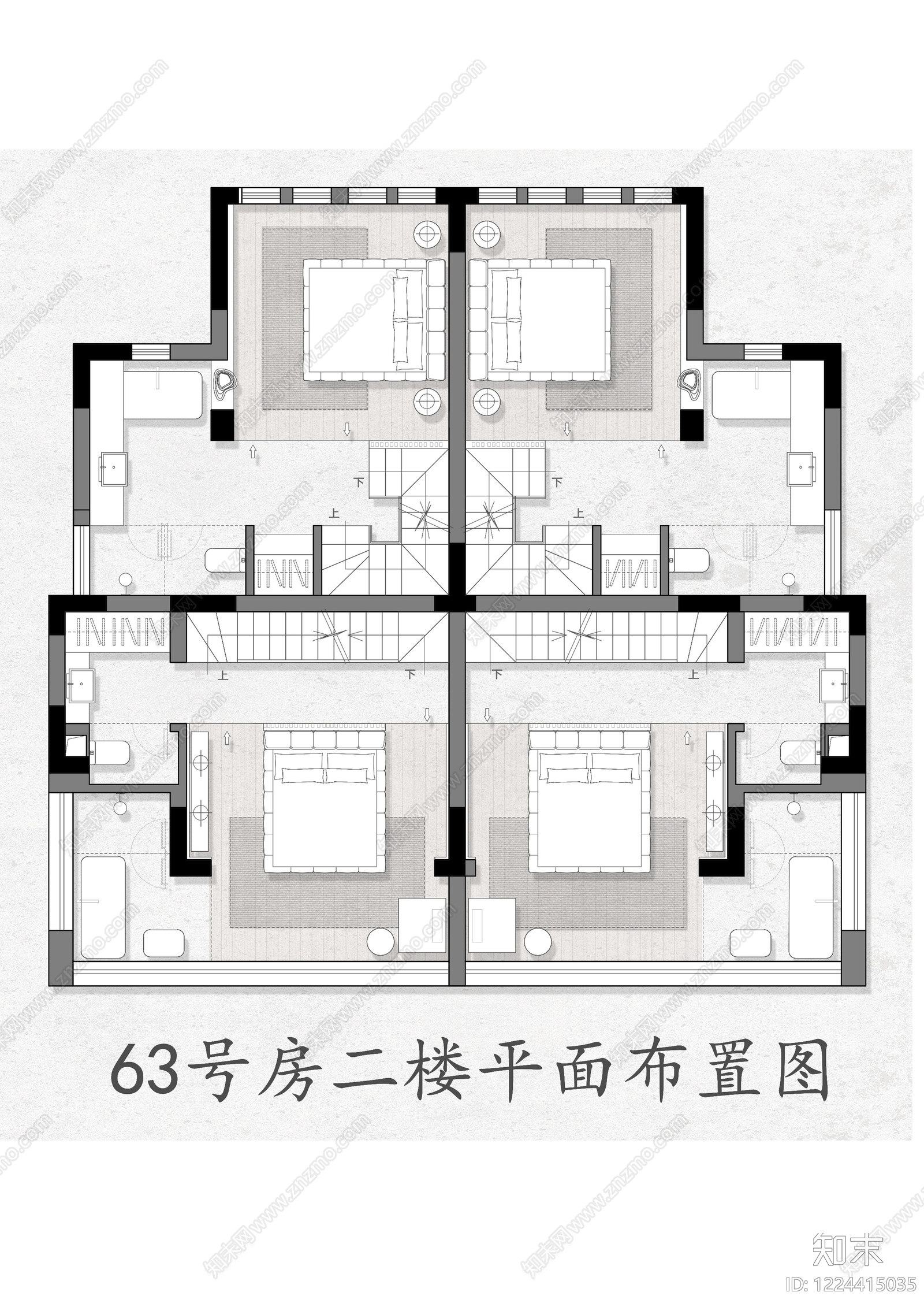 别墅cad施工图下载【ID:1224415035】