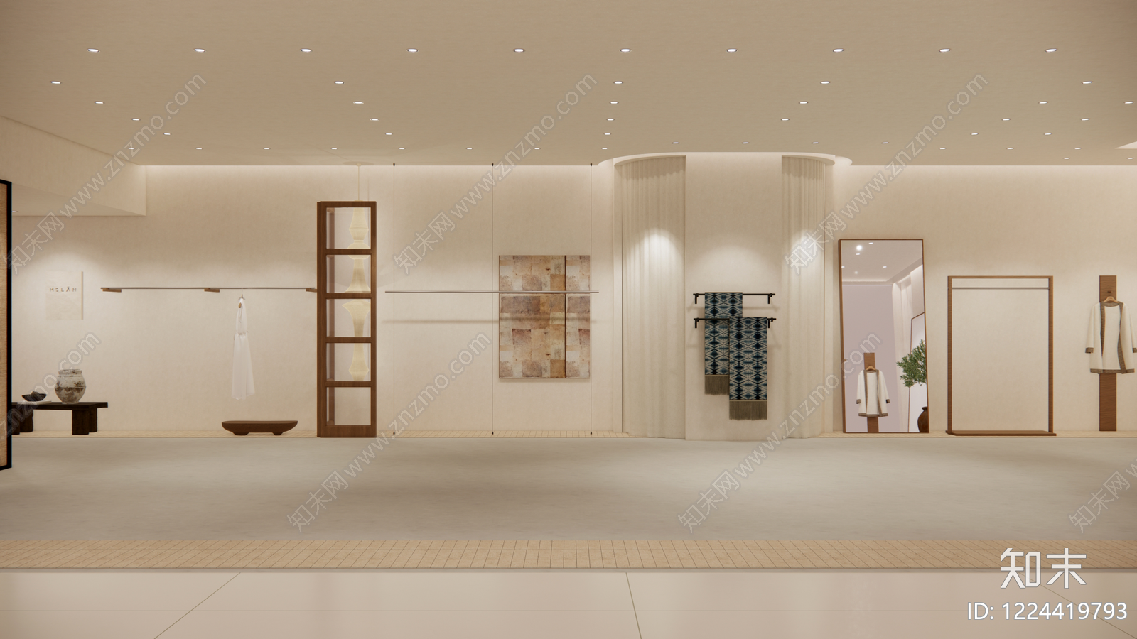 服装店cad施工图下载【ID:1224419793】
