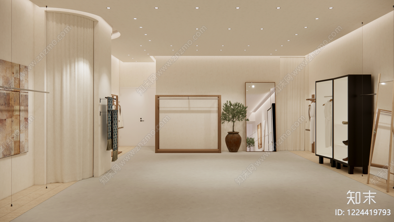 服装店cad施工图下载【ID:1224419793】