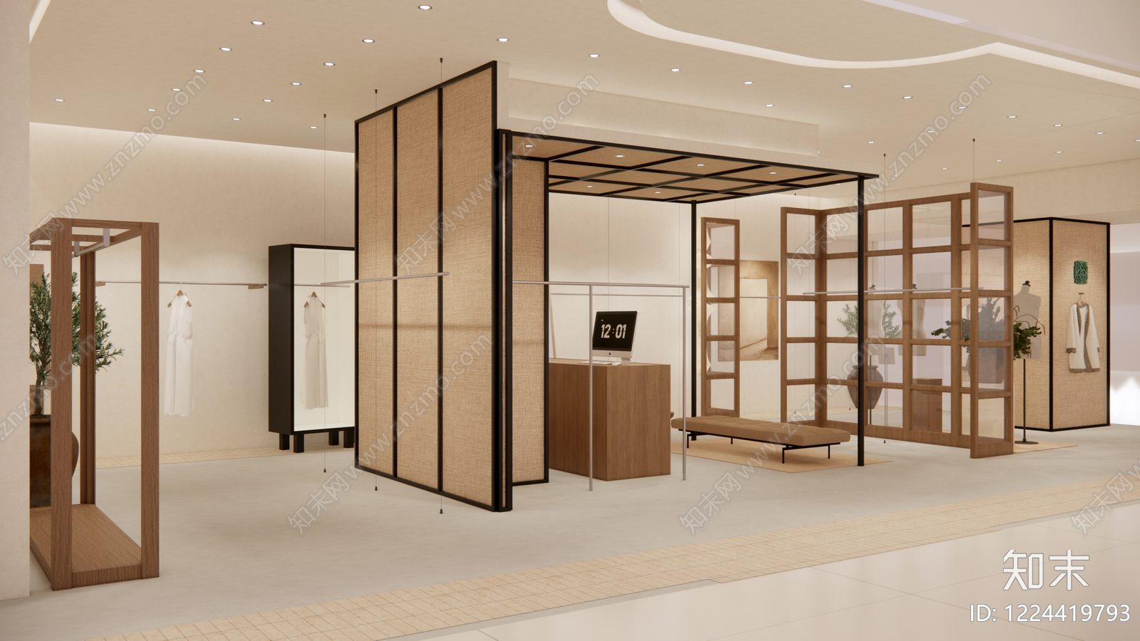 服装店cad施工图下载【ID:1224419793】