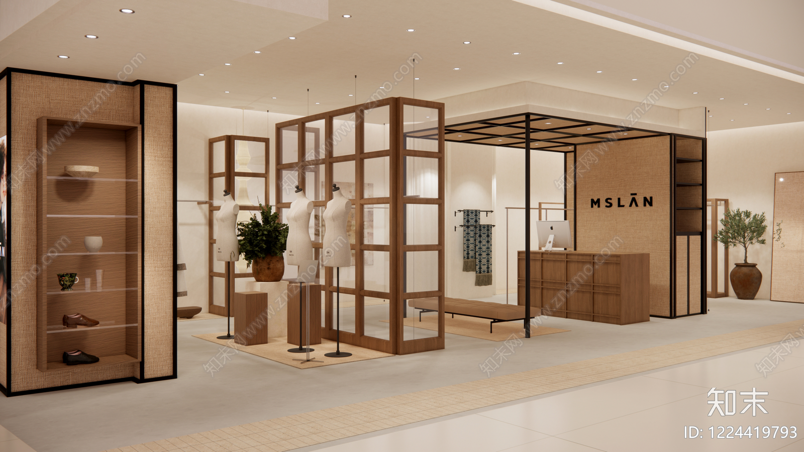 服装店cad施工图下载【ID:1224419793】