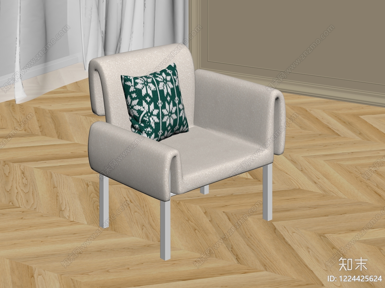 休闲椅3D模型下载【ID:1224425624】