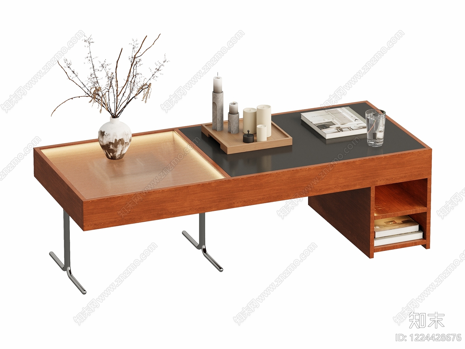 现代简约茶几3D模型下载【ID:1224428676】