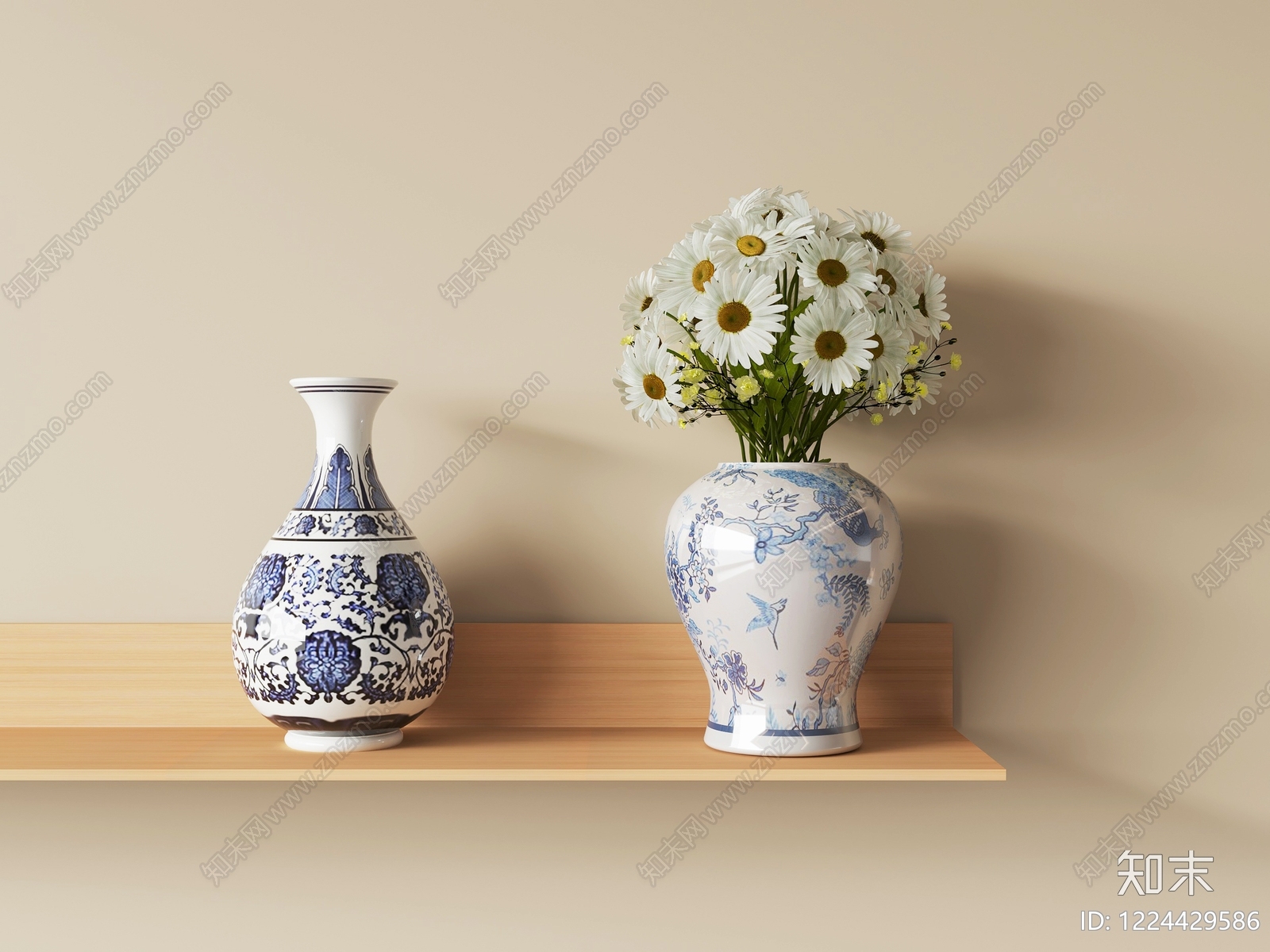 中式摆件组合SU模型下载【ID:1224429586】