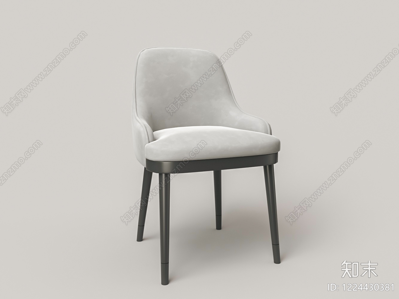 意式极简餐椅3D模型下载【ID:1224430381】