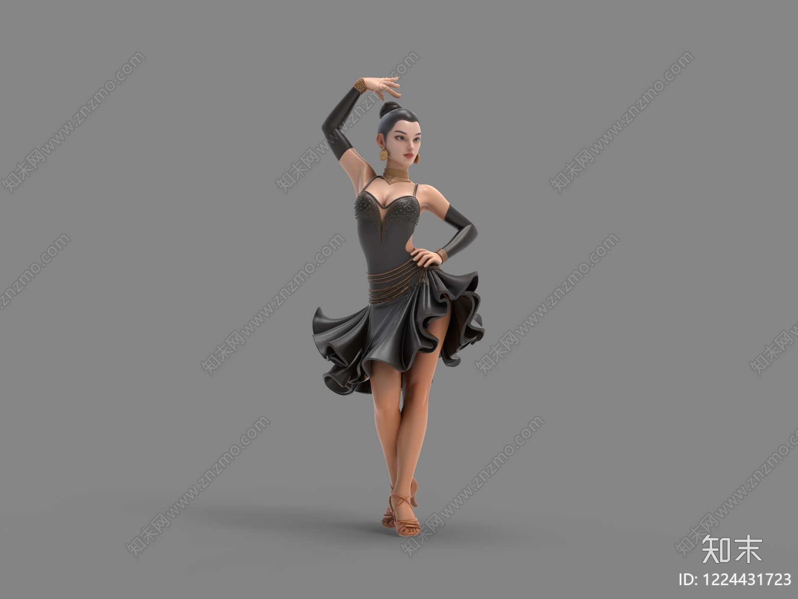 轻奢虚拟人物3D模型下载【ID:1224431723】