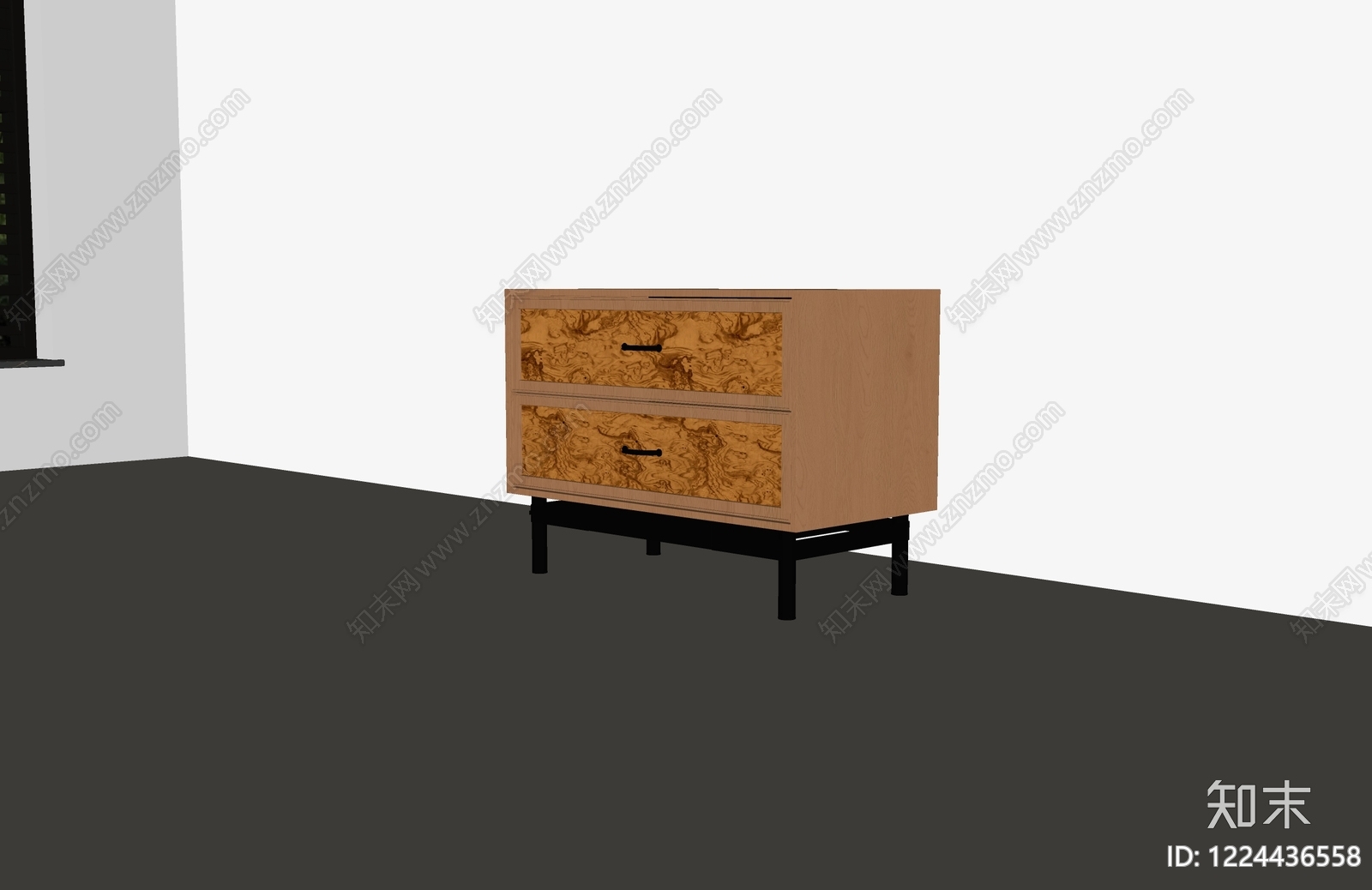 中古风床头柜SU模型下载【ID:1224436558】