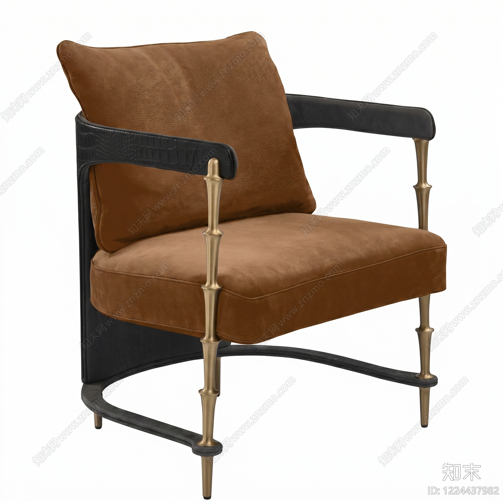 轻奢休闲椅3D模型下载【ID:1224437982】