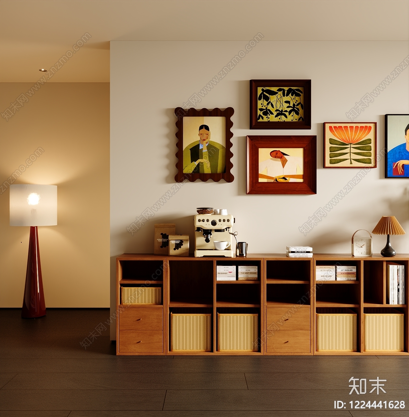 中古风家居客厅3D模型下载【ID:1224441628】
