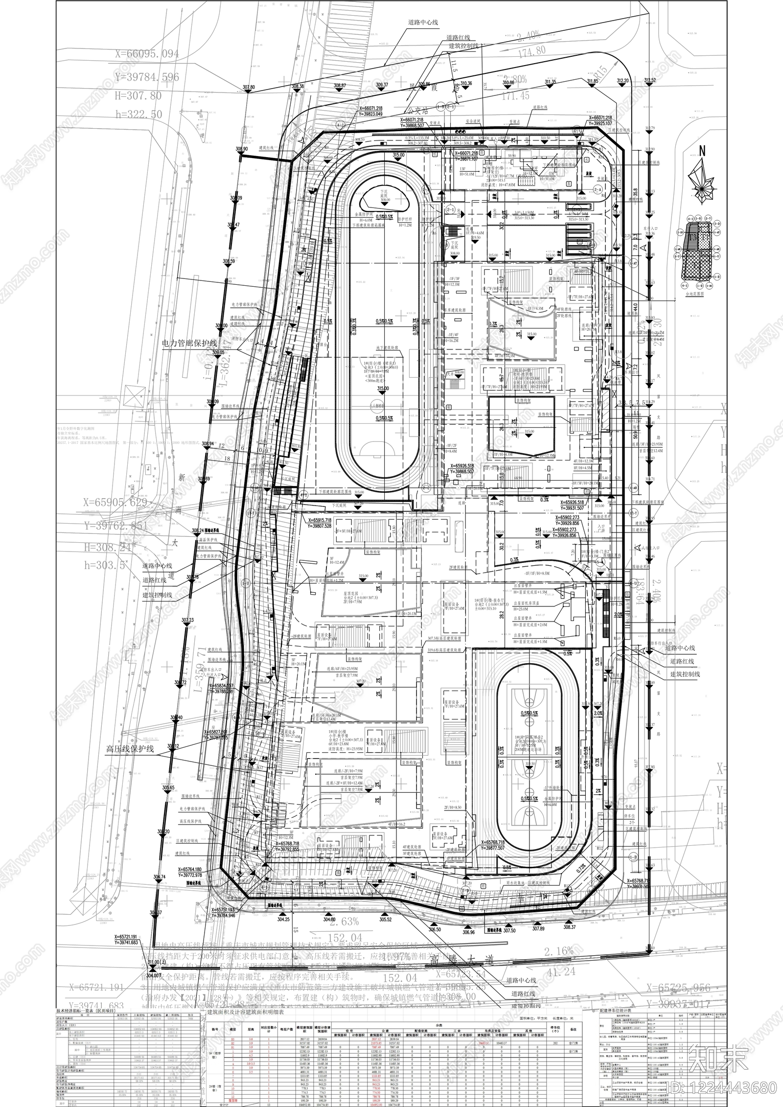 学校建筑cad施工图下载【ID:1224443680】