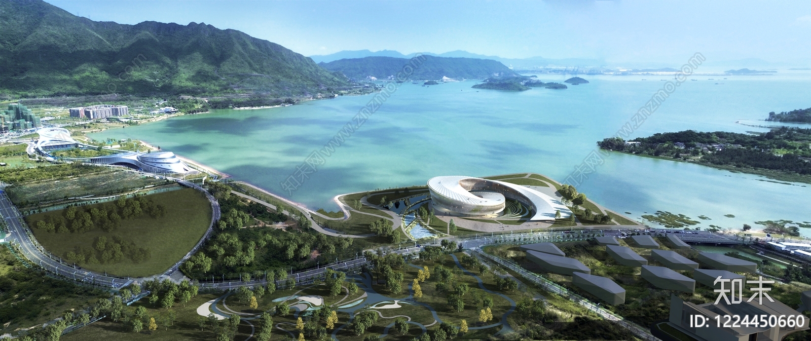 未来主义艺术风格建筑3D模型下载【ID:1224450660】