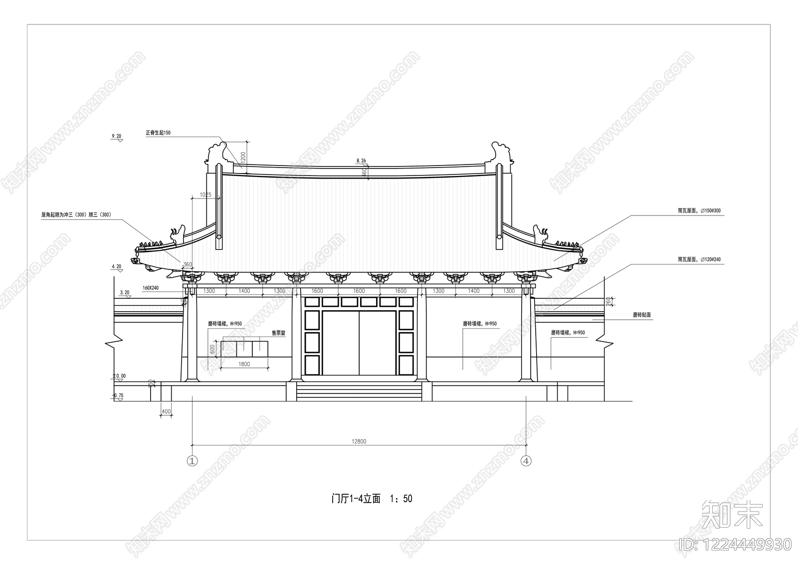 仿古建筑CAD图纸