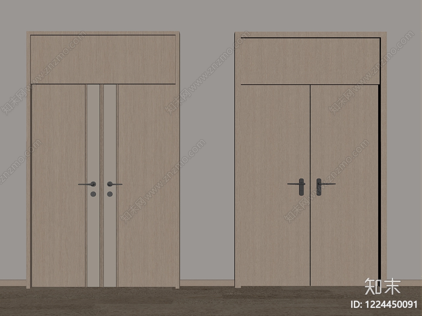 极简双开门SU模型下载【ID:1224450091】