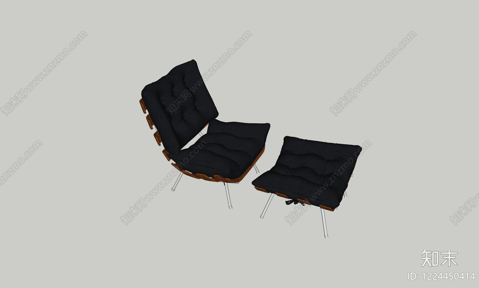 中古风休闲椅3D模型下载【ID:1224450414】