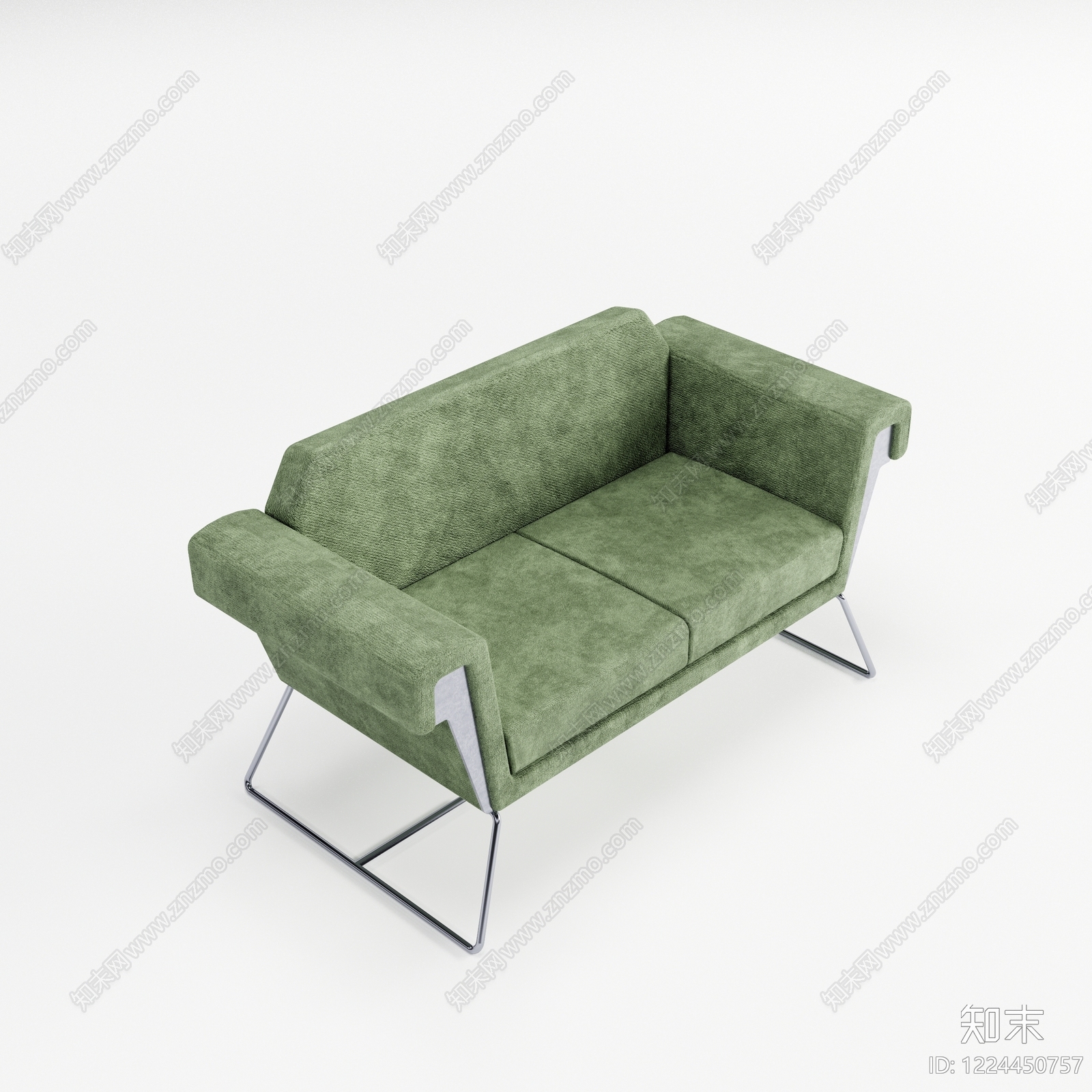 现代简约双人沙发3D模型下载【ID:1224450757】