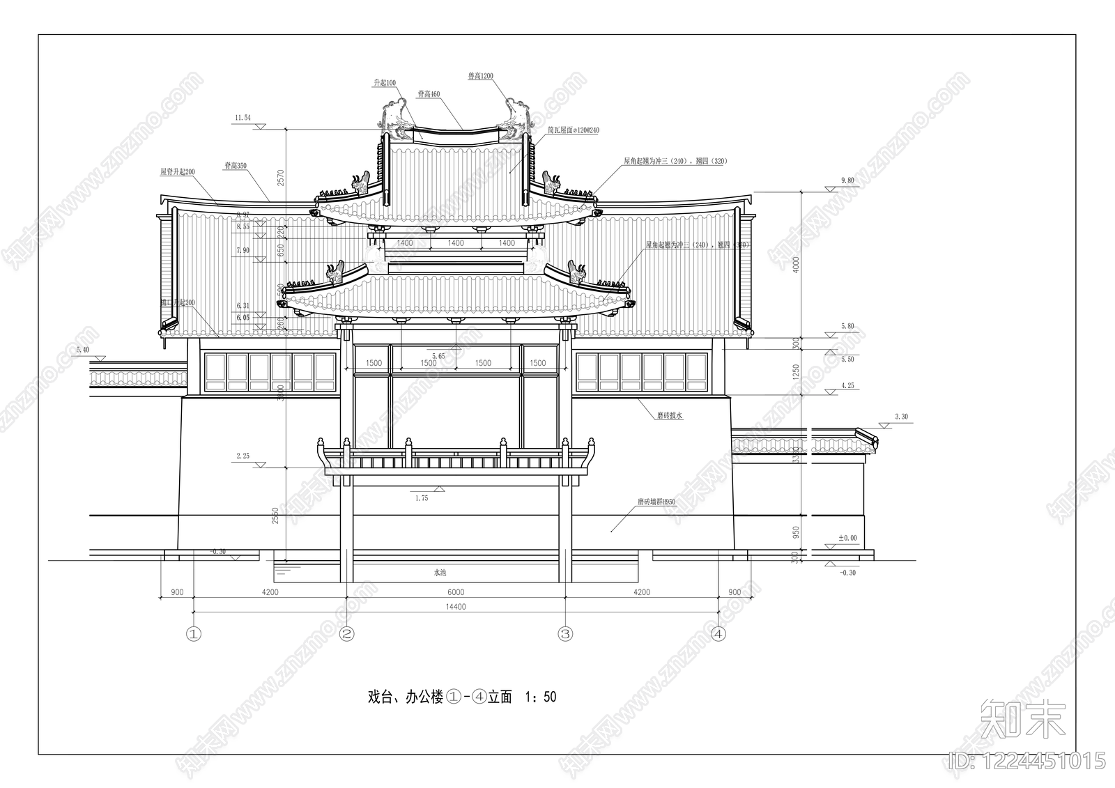 仿古建筑CAD图纸