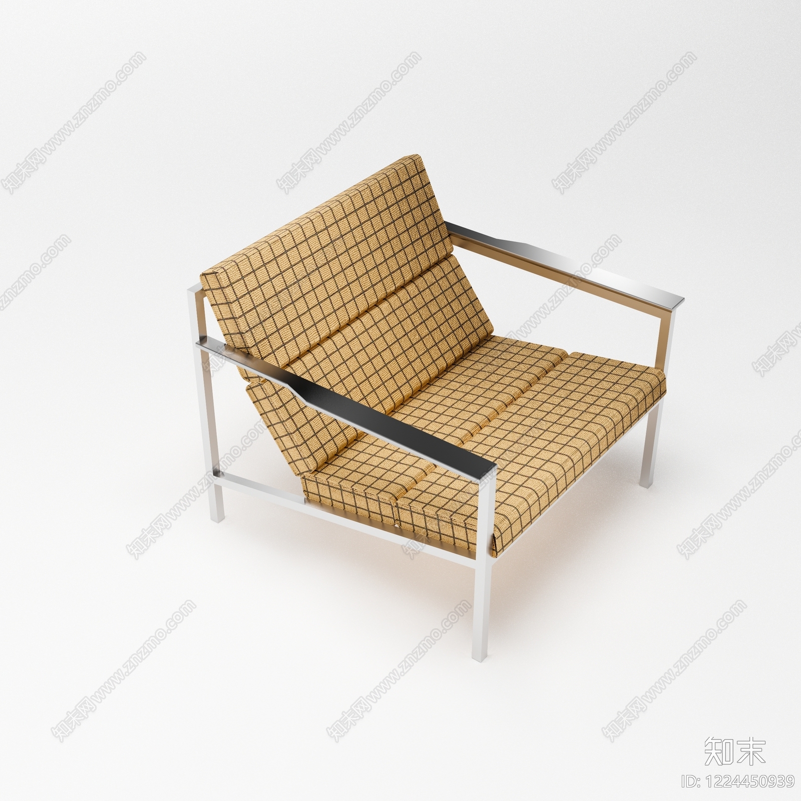 现代简约休闲椅3D模型下载【ID:1224450939】