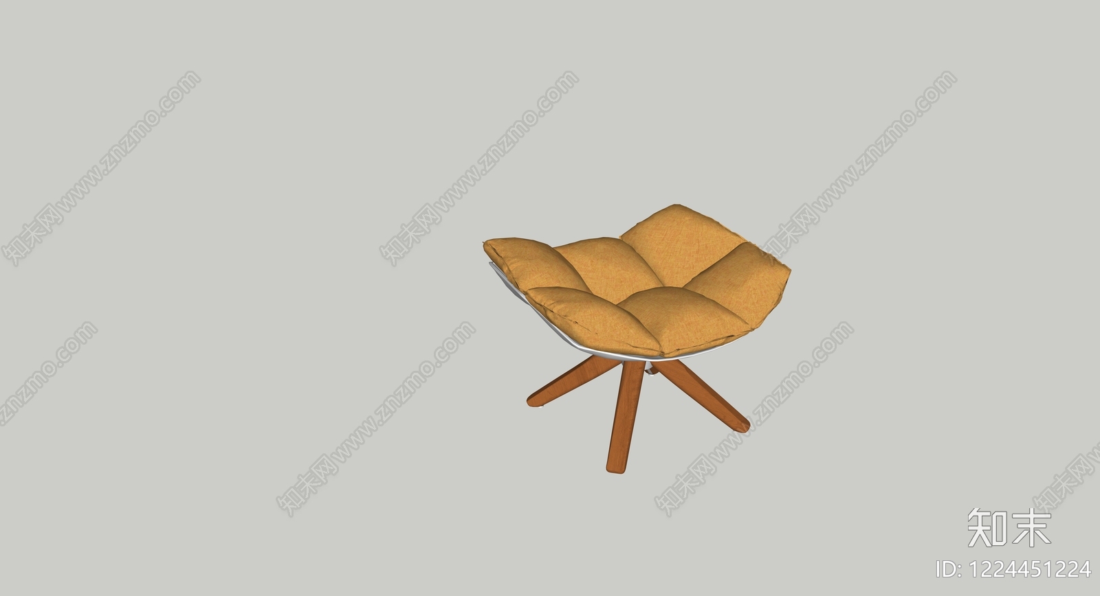 中古风休闲椅3D模型下载【ID:1224451224】