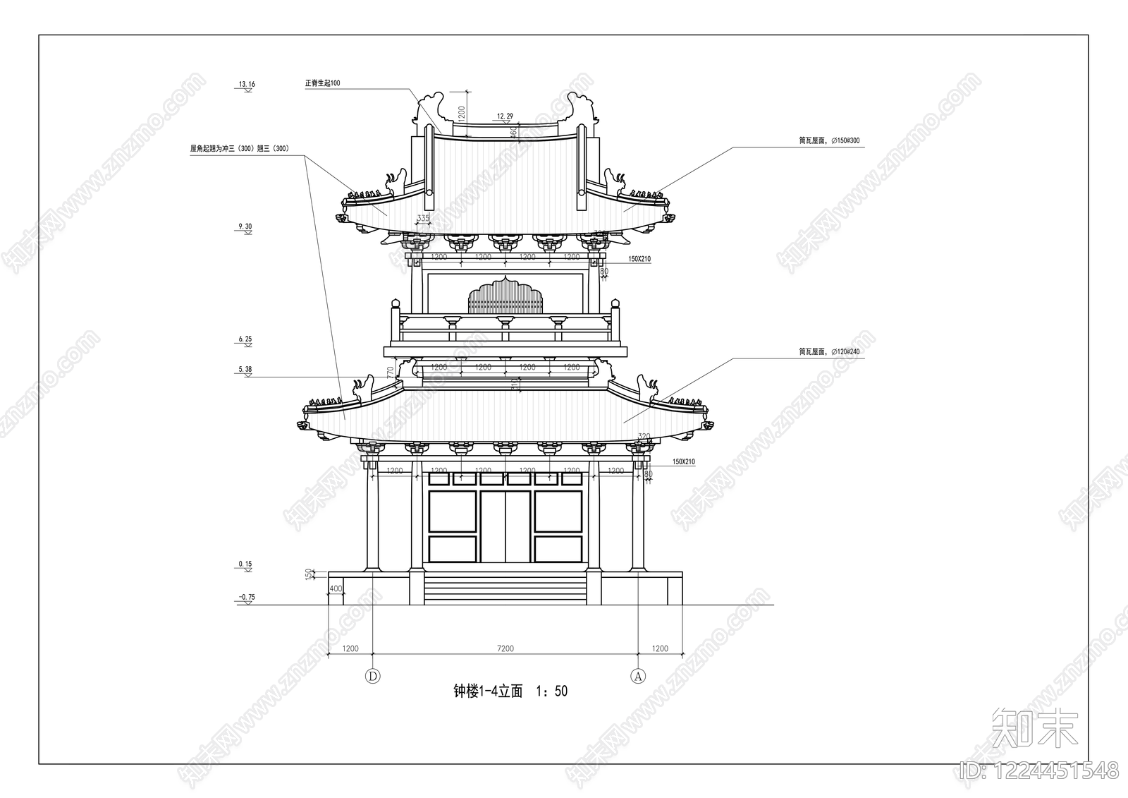 仿古建筑CAD图纸