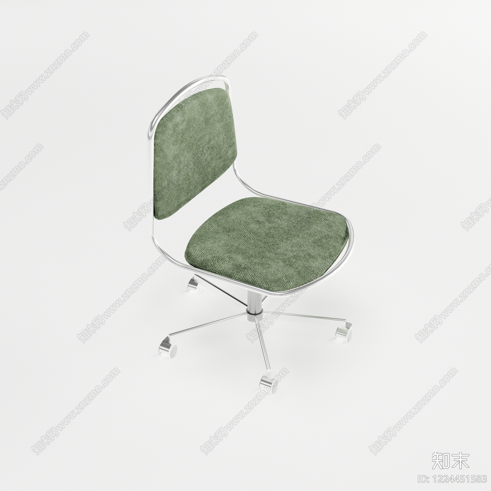 极简办公椅3D模型下载【ID:1224451583】