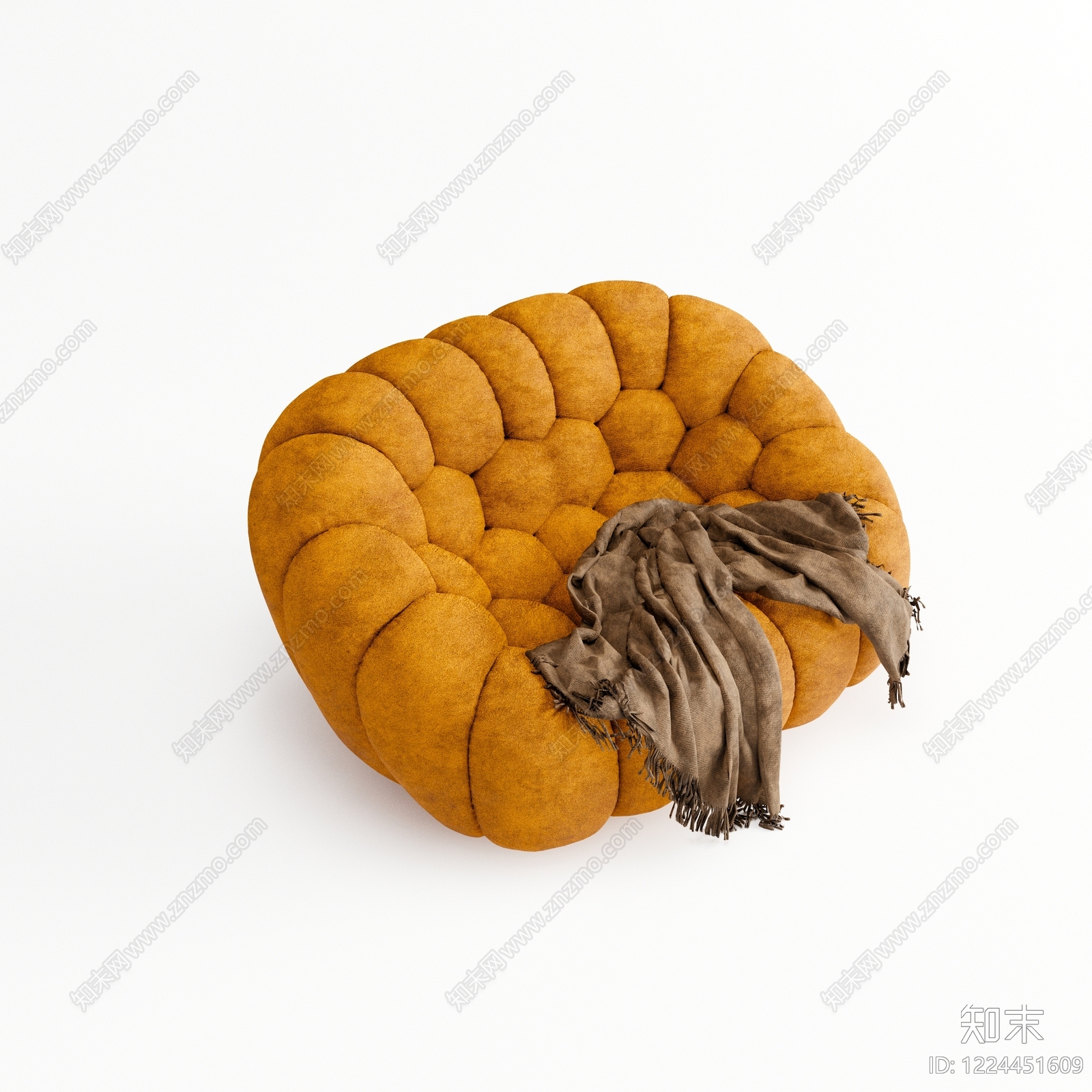 中古风懒人沙发3D模型下载【ID:1224451609】