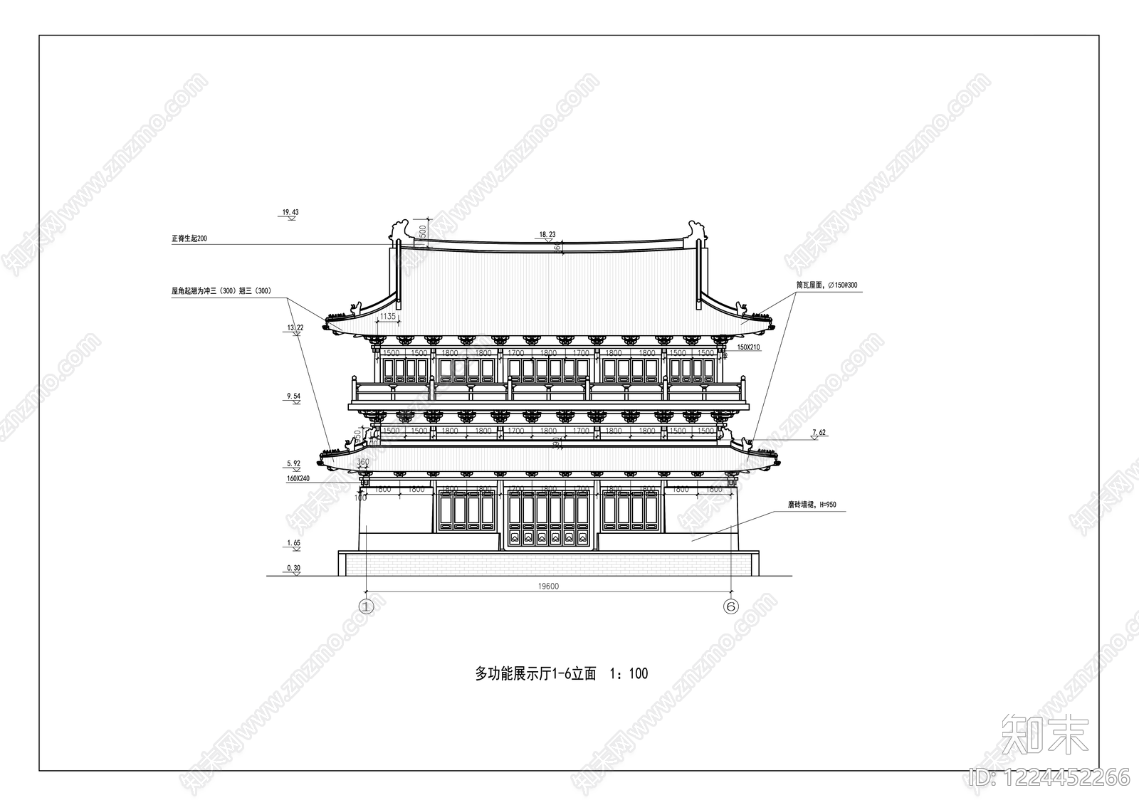 仿古建筑CAD图纸
