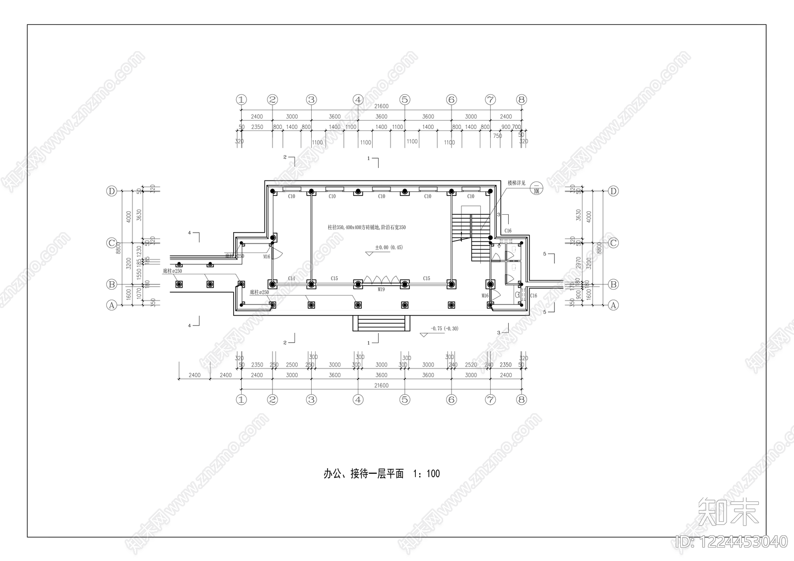 仿古建筑cad施工图下载【ID:1224453040】