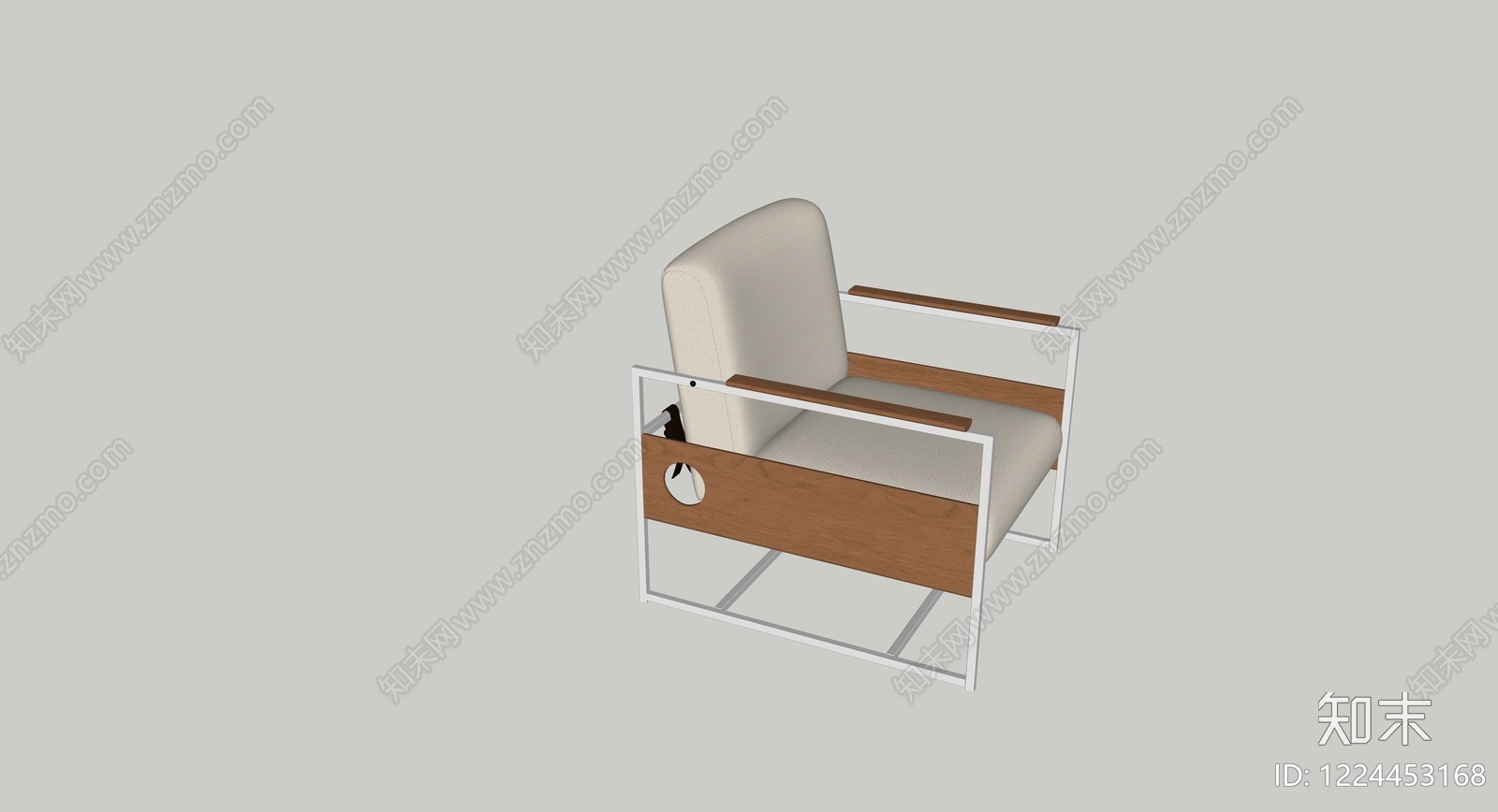 包豪斯休闲椅3D模型下载【ID:1224453168】